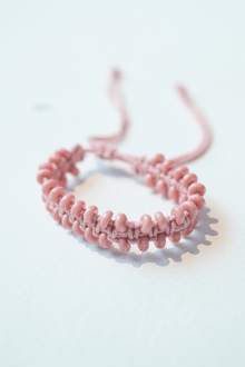  Princess pink macrame bracelet