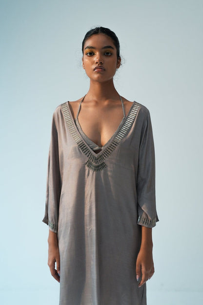 Silver Santoon Kurta Coverup