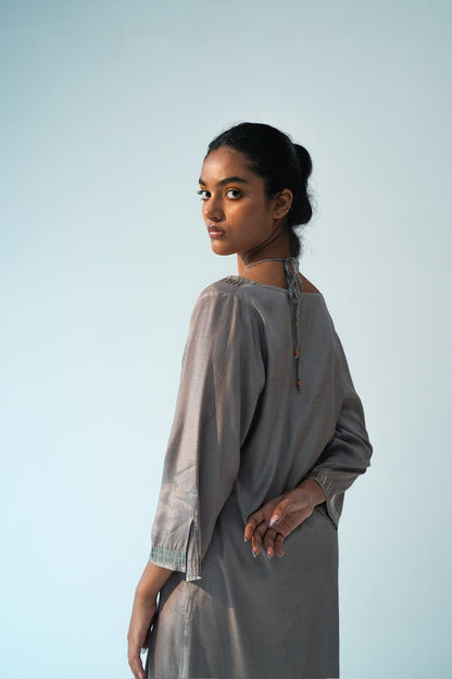 Silver Santoon Kurta Coverup